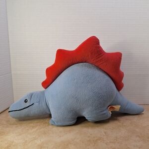 Vtg Animal Fair Inc Plush Blue Red Stegosaurus Dinosaur Stuffed Stiff Frame 15”